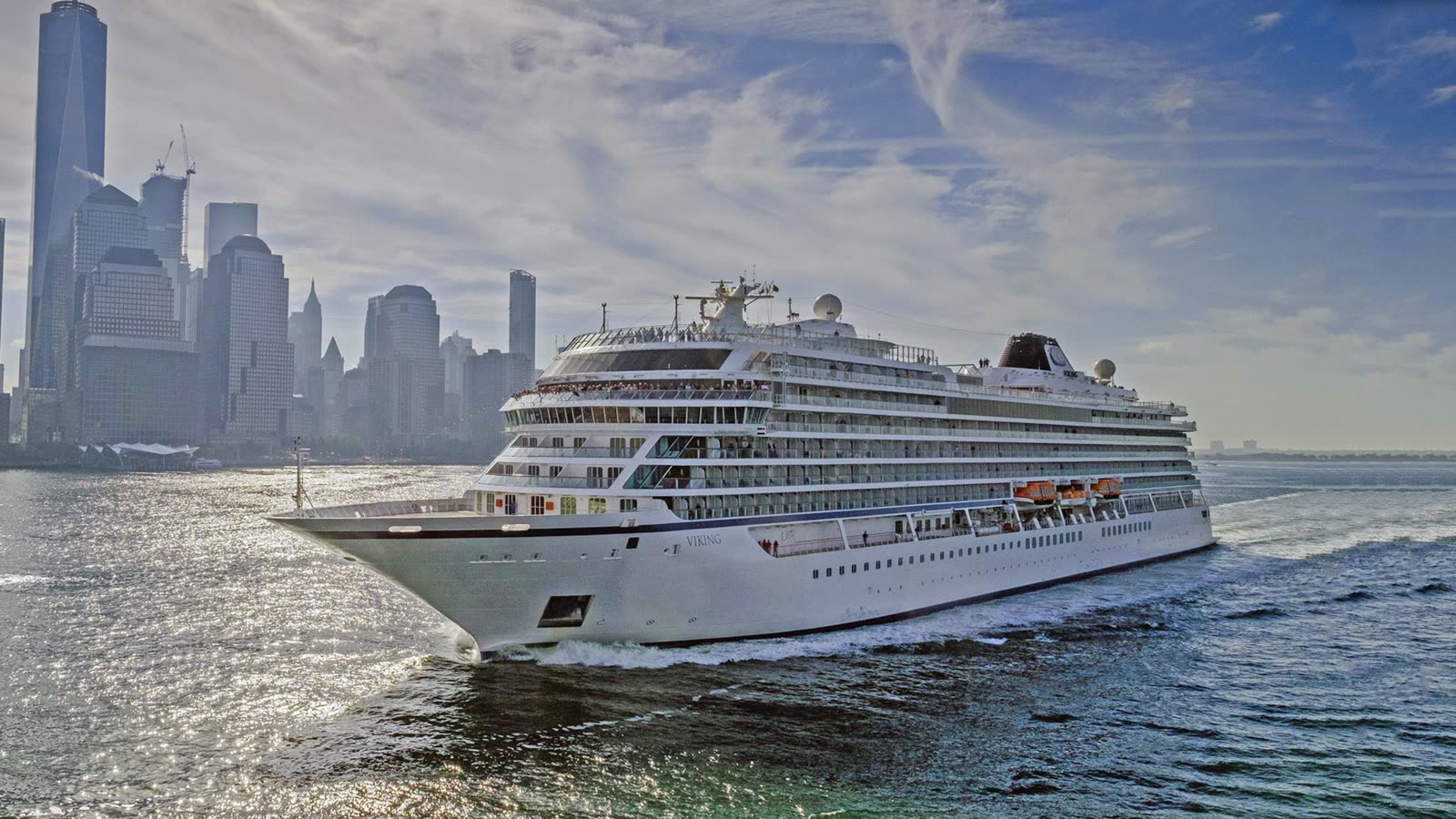 Viking Saturn ocean cruise ship at sea &mdash; adult-only Scandinavian-designed fleet